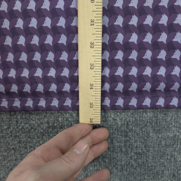 Greyson Polo Shirt Mens 2XL Purple Wolf Print Hazeltine Golf Performance Stretch - Picture 11 of 11